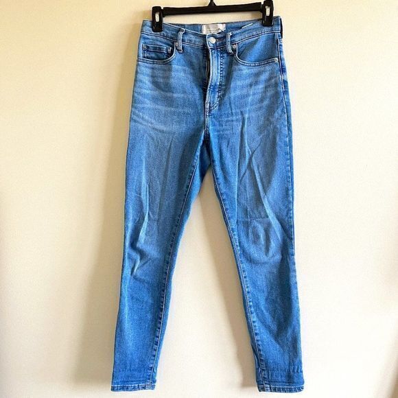 Everlane The High-Rise Skinny Jean Light Blue Wash Size 27 Regular Denim Pants - Picture 2 of 10